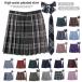  uniform student uniform skirt 3 point set butterfly ..+ necktie + skirt 35 type check pattern pleated skirt ( school * uniform ) woman height raw skirt lady's 