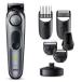  beard trimmer Brown BRAUN rechargeable waterproof electric . for barber's clippers 0.5mm 1mm.. height 40 -step adjustment pouch attaching 