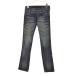 Smork / затонированный кромка Zip Denim брюки 