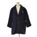 DANTON / Dan тонн JD-8902 WOM WOOL MOSSER шерсть mosa Пальто Честерфилд шерстяное пальто 