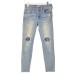AZUL by moussy / azur bai Moussy 250BAA12-381K-2 повреждение обработка стрейч обтягивающие джинсы брюки 