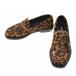 Nicole Saldana /ni call обезьяна danaLEOPARD PRINTED FUR Leopard Loafer обувь 