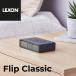 LEXON LCD сигнализация часы Flip Classic DARK GREY