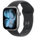 Apple Watch Series 11(GPS модель )- 46mm Space серый aluminium кейс . черный спорт частота - M/L MEV44J/A