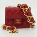 CHANEL Chanel A2000 Mini Mini matelasse belt bag red × Gold metal fittings here Mark Mini bag brand bag lady's [ used ]