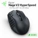 Razer ���C�U�[ Naga V2 HyperSpeed MMO ���{�^�� ���C�����X �Q�[�~���O�}�E�X 19�{�^�� �t���[�X�s�� �z�C�[�� HyperSpeed Wireless Bluetooth Focus Pro