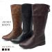  jockey boots lady's long boots low heel tube around wide slipping difficult protection against cold cold weather model heat insulation warm . slide 