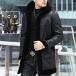  autumn winter men's fur coat fur coat protection against cold . manner with a hood . fur jacket fake fur men's coat commuting men's outer jacket warm 