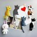  магнит крюк ключ крюк магнит крюк кошка ...3 шт комплект кошка cat..3D дизайн украшение интерьер подарок подарок симпатичный магнит симпатичный 
