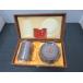  unused long-term keeping goods original copper made . light tea caddy tea utensils cake box 2 point set 
