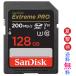 XCb` sdJ[h SanDisk Extreme Pro UHS-I U3 SDXC 128GB class10 R:200MB/s V30 4K Ultra HDΉ SDSDXXD-128G-GN4IN COpbP[Wi