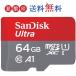 microSD 64GB SanDisk UHS-I Ķ®140MB/s U1 FULL HD ץŬ Rated A1б ǥ ѥå SDSQUAB-064G-GN6MN