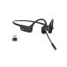 SHOKZ OpenComm2 UC - Bone Conduction Bluetooth Stereo Computer Headset with Boom Mic - USB-A Compatible with PC and Mac - Zoom Certified - with Bookma