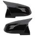 Door Rearview Mirror Cover Cap Glossy Black Replacement for BMW F20 F22 F30 F31 F32 F33 F36 F87 M2 X1 E84 328i 330i 335i 428i 435i (2PCS)