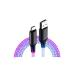 USB�[�d�������P�[�u�� 1.2m�yUSB-A��Type-C�z���C���{�[LED(AJ636)