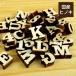  wooden alphabet cutting letter 1.5cm large character ring photo small initial objet d'art parts DIY cut character pulling out character English character domestic production hinoki made in Japan mail service correspondence 