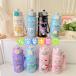  Kids фляжка 500ml прямой .. нержавеющая сталь черный mi способ Chan симпатичный sinamon пудинг po коричневый . прямой .. термос теплоизоляция одним движением модель легкий compact 600ml