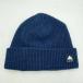 [ б/у ] Barton вязаная шапка Beanie темно-синий BURTON шляпа колпак сноуборд 
