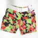 [ used * unused goods ] Ocean Pacific surf pants board shorts swimsuit Short floral print S BK 523410 lady's Ocean Pacific