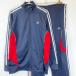 [ б/у ][ верх и низ в комплекте ] Adidas джерси жакет брюки O темно-синий / красный мужской ADIDAS спорт одежда футбол 