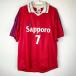 [ б/у ] Adidas футбол форма верх и низ в комплекте [Sapporo] XO красный ADIDAS Sapporo 