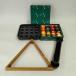 [ used ][ set ] billiards lamp sphere 16 piece set ball triangle rack triangle rack brush aramith