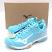 [ б/у * не использовался товар ] Mizuno ue-b Claw 2 Fit 2E бадминтон обувь 23cm бирюзовый 71GA211711 MIZUNO