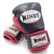 [ б/у ]WINDY windy бокс перчатка текстильная застёжка тип 8OZ черный красный BGP боевые искусства 