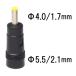 DC�v���O �T�C�Y�ϊ� �A�_�v�^ ��5.5/2.1mm �� ��4.0/1.7mm