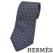  галстук Hermes мужской шелк мелкий рисунок . какой . рисунок темно-синий 7421HA HERMES широкий галстук 