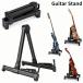  гитара подставка складной A type эластичный передний и задний (до и после) регулировка возможность музыкальные инструменты место хранения переворачивание предотвращение электро akogi акустический мобильный перевозка удобный 