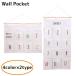  настенный карман 8 12 карман подвешивание ниже орнамент стена поверхность место хранения водонепроницаемый 1 год 1 неделя понедельник большая вместимость компактный бардачок регулировка целый .
