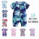  комбинезон короткий рукав раунд шея Zip выше новорожденный Hawaiian Asian модный красочный симпатичный лето летняя одежда baby 