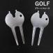  green Fork Golf supplies pitch fixing parts pitch Mark restoration 2 ps pair round Golf manner Golf goods sport simple 