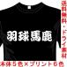 スポーツドライTシャツ(カラー5色) 漢字おもしろTシャツ 羽球馬鹿 バドミントン 送料無料 河内國製作所