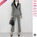  выставить женский костюм длинный рукав верх и низ в комплекте tailored jacket длинные брюки слаксы тугой Glenn проверка офис модный зима Корея to29213