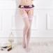 ( розовый ) sexy оборка гонки пояс с подвязками + чулки комплект!