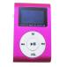 MP3 плеер aluminium LCD экран имеется зажим microSD тип MP3 плеер розовый x1 шт. 