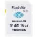 TOSHIBA беспроводной LAN установка FlashAir SDHC карта 16GB Class10 сделано в Японии ( внутренний стандартный товар ) SD-WE016G