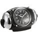  Seiko часы глаз ... часы аналог большой громкость bell звук PYXIS Pixis RAIDENlaiten чёрный металлик NR438K SEIKO