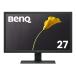 BenQ монитор дисплей GL2780 27 дюймовый / полный HD/TN/1ms/75Hz/ яркость автоматика регулировка / голубой свет уменьшение /fli машина свободный /HDMI/D-sub/DVI/DP/ динамик 