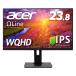 Acer WQHD жидкокристаллический дисплей OmegaLine B247YUbmiipprx 23.8 type IPS не глянец 2560×1440 WQHD 300cd 4ms HDMI высота * вертлюг * болт функция 