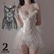  baby doll женский Lingerie реле s оборка лента прозрачный глубокий V шея flair прекрасный спина мини длина 