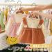  ребенок одежда девочка длинный рукав One-piece 2 цвет baby юбка Kids платье для торжеств повседневный костюм выставить накладывающийся надеты tops девочка младенец салон одежда 