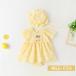  baby One-piece девочка платье для церемоний baby детский комбинезон короткий рукав лето шляпа имеется детская одежда входить . тип детское платье свадьба .. три . новорожденный ребенок одежда 100 день праздника .