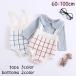  cut and sewn комбинезон baby одиночный товар ребенок одежда Kids мужчина девочка tops низ длинный рукав комбинезон вязаный проверка симпатичный одноцветный 
