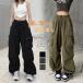  брюки-карго женский милитари брюки body type покрытие талия резина прекрасный Silhouette casual широкий брюки свободно боковой карман танцевальный костюм 