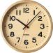 KATOMOKU Muku Clock 15 ナチュラル 電波時計 連続秒針 km-107NARC φ306mm (電波時計)