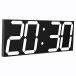 XIERデジタル時計 led 文字大きく見やすい 大型 壁掛け 時計 卓上置き時計 調整可能な明るさ 掛け時計 温度 湿度 カレンダー 秒読み 12H
