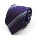 re Mu бренд галстук полоса рисунок шелк мужской лиловый LES MUES